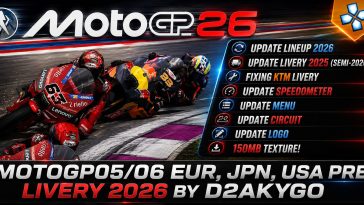 MotoGP 2026 PSP EUR JPN USA Pre Livery PPSSPP Download